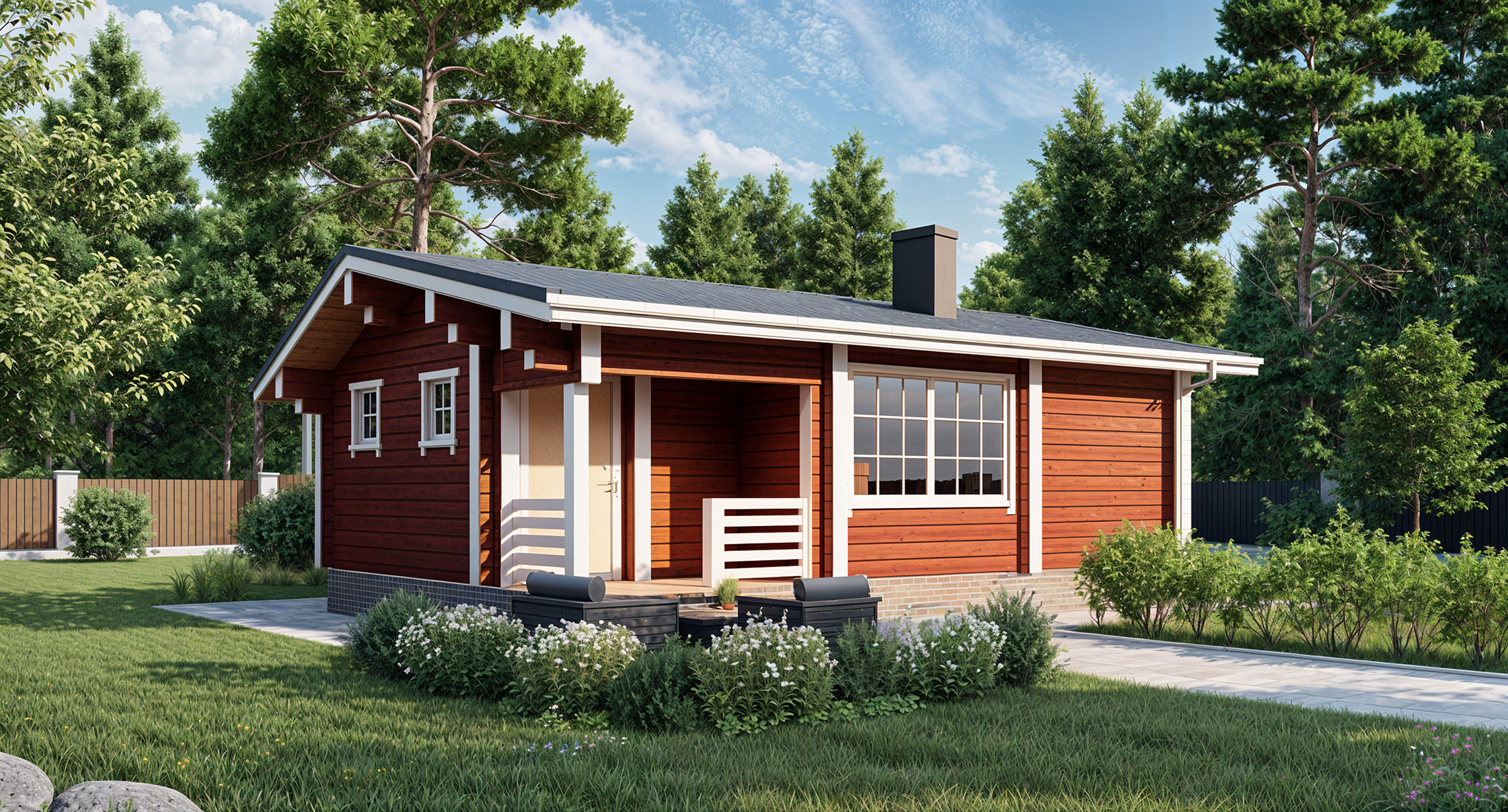 Баня из бруса VZ-612 